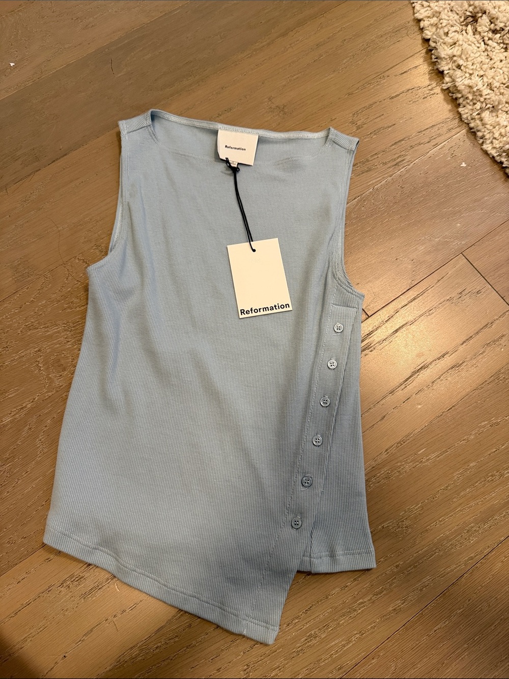 Reformation Hudson knit top - mineral